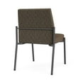 thumbnail image 3 of Mystic Reception Waiting Armless Guest Chair / Charcoal Steel / Brown / Brown, 3 of 5