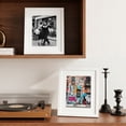 thumbnail image 2 of 8 x 10 Picture Frame with Mat, Resin Photo Frame for Wall Mount or Tabletop Display, Artwork, Prints and Decor, White, 2 of 6