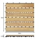thumbnail image 3 of Costway 10 Azulejos de Madera de Acacia para Veranda de Interior y Exterior Marrón 30 x 30 x 2,5 cm, 3 of 10