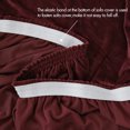thumbnail image 6 of Deconovo 1 Piece Stretch Velvet Loveseat Sofa Cover, Burgundy, Strapless Sofa Slipcover, Plush Soft Furniture Protector, 6 of 6