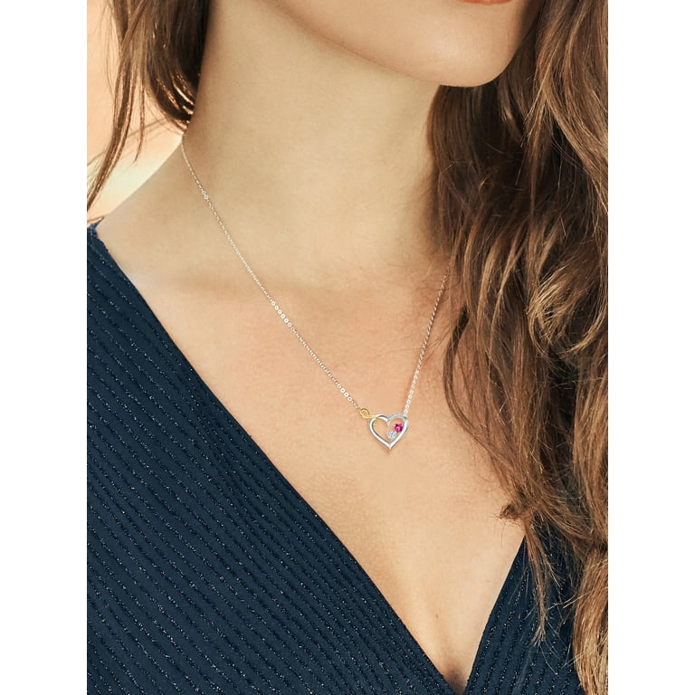 Infinity heart necklace walmart deals