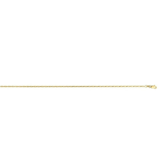 JewelStop 14K Yellow Gold Polished Finish 2.11mm Round Lumina Chain Necklace with Lobster Clasp - 18",20",22",24"