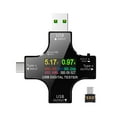 thumbnail image 1 of Outlet Tester, 12800 Pixels Usb Tester Usb Power Meter with LCD Screen for Monitor The Voltage, Current, Capacity, Electric Energy, 1 of 7