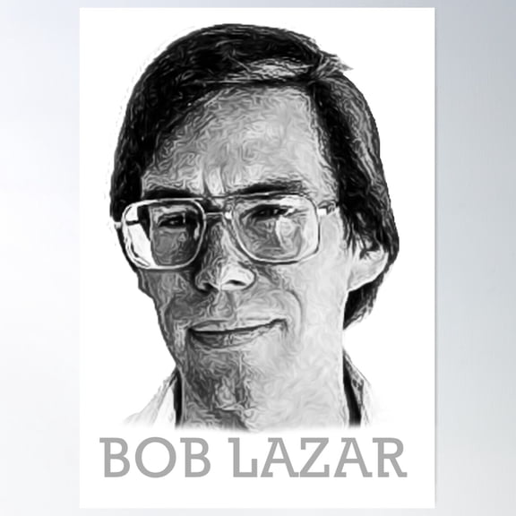 Bob Lazar Ufo Print Poster Wall Art, Modern Wall Decor For Living Room Bedroom, 12x18 UNFRAMED
