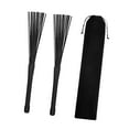 thumbnail image 4 of Almencla Drum Brushes Nylon Wire Brushes Extendable with Handle Convenient Percussion Accessories Gifts for Playing Drum Kit Jazz Drum Black, 4 of 8