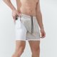 thumbnail image 1 of Pantalones cortos deportivos para hombre, para correr, maratón, atletismo, holgados, de tres puntos, de secado rápido, con forro, anti-running, de doble capa, para fitness, 1 of 6