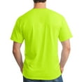 thumbnail image 4 of GILDAN Hi Vis Work T-Shirt: Short Sleeve Crew Neck High Visibility Safety Shirts, Construction workwear Safety Green Tee 5.3 oz 1 Pack Size – L, 4 of 5