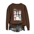 thumbnail image 3 of Meichang Women's Halloween Sweatshirts Oversized Long Sleeve Crew Neck Sweatshirt Cute Spooky Ghost Graphic Sweatshirts Fall Pullover, 3 of 6
