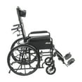 thumbnail image 3 of Drive Medical Silver Sport Full-Reclining Wheelchair, Full Arms, 18" Seat, 3 of 5