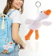 thumbnail image 2 of Adorable White GoosePlush Hanging Toy - Super Soft Stuffed Animal Keychain, Cute Backpack Charm & Bag Decor, Fluffy Friend Gift for Kids & Adults as Souvenir or Desk Decoration, 2 of 9