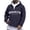 Grey, variant on Brooklyn New York Quarter Zip Pullover Men Fall Winter Long Sleeve Graphic Hooded Sweatshirt Mens Hoodie Streetwear