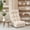 Cotton + White + Metal, variant on Japanese Style Adjustable Reclining Lazy Sofa Tatami Leisure Chair For Balcony