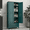 Green, variant on Polup 75" H Metal Storage Cabinet with 2 Doors, 4 Adjustable Shelves