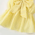 thumbnail image 7 of Sopiago Baby Girl Clothes Summer Outfits for Toddler Girls Stripe Sleeveless Bowknot Tank Top Shorts Set Cute Baby Girls' Clothing (Yellow,9-12 Months), 7 of 7