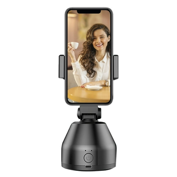 Graflsoa 360° Rotating Smart Tracking Ball Head Camera with Face Recognition, Black Battery Version (No AA Batteries Included)