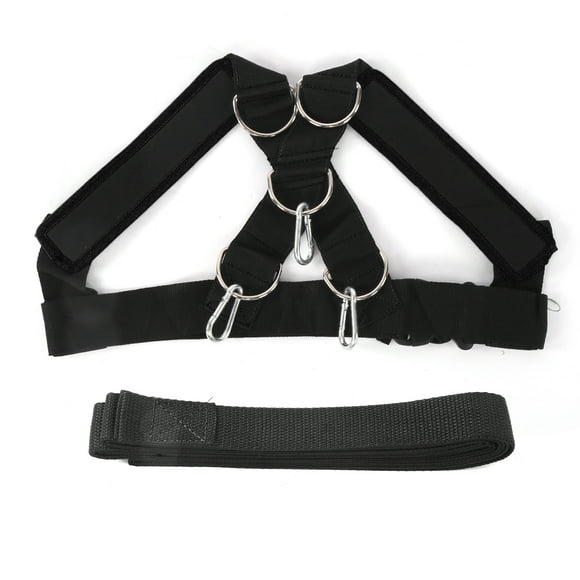 Weight Bearing Shoulder Strap, Sled Harness Vest Harness Vest Resistance Bands With Pulling Strap For Resistance Training For Fitness Noir Bleu