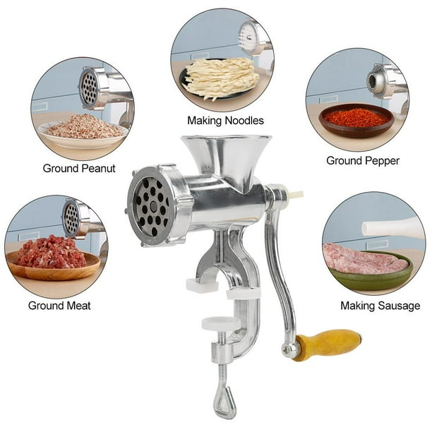Ccdes Multifunction Aluminum Alloy Manual Meat Grinder Spice Pepper