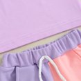 thumbnail image 7 of Douhoow Summer Boy Baby Girl Contrast Color Clothes 6 12 18 24 Month 3 Years Toddler Short Sleeve T-Shirts Elastic Waist Shorts, 7 of 7