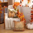 thumbnail image 4 of Fall Pillow Covers 20x20 inch Set of 4 Watercolor Pumpkin Maple Leaves Happy Fall Pumpkin Outdoor Throw Pillow Case Autumn Thanksgiving Farmhouse Decoration for Home Couch, 4 of 4