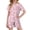 Suit-729Pink, variant on 2 Piece Pajama Set for Girls Cloud Moon Print Short Sleeve Top and Summer Shorts Stretchy Soft Knit Fabric for Daily Casual Loungewear Outfit