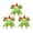 C-3PC, variant on 5.9" Big Christmas Bows for Christmas Tree Decorations Furry Green Elf Bow Tree Top Ornaments Lime Green Wreaths Bow Gift Wrapping Xmas Decor