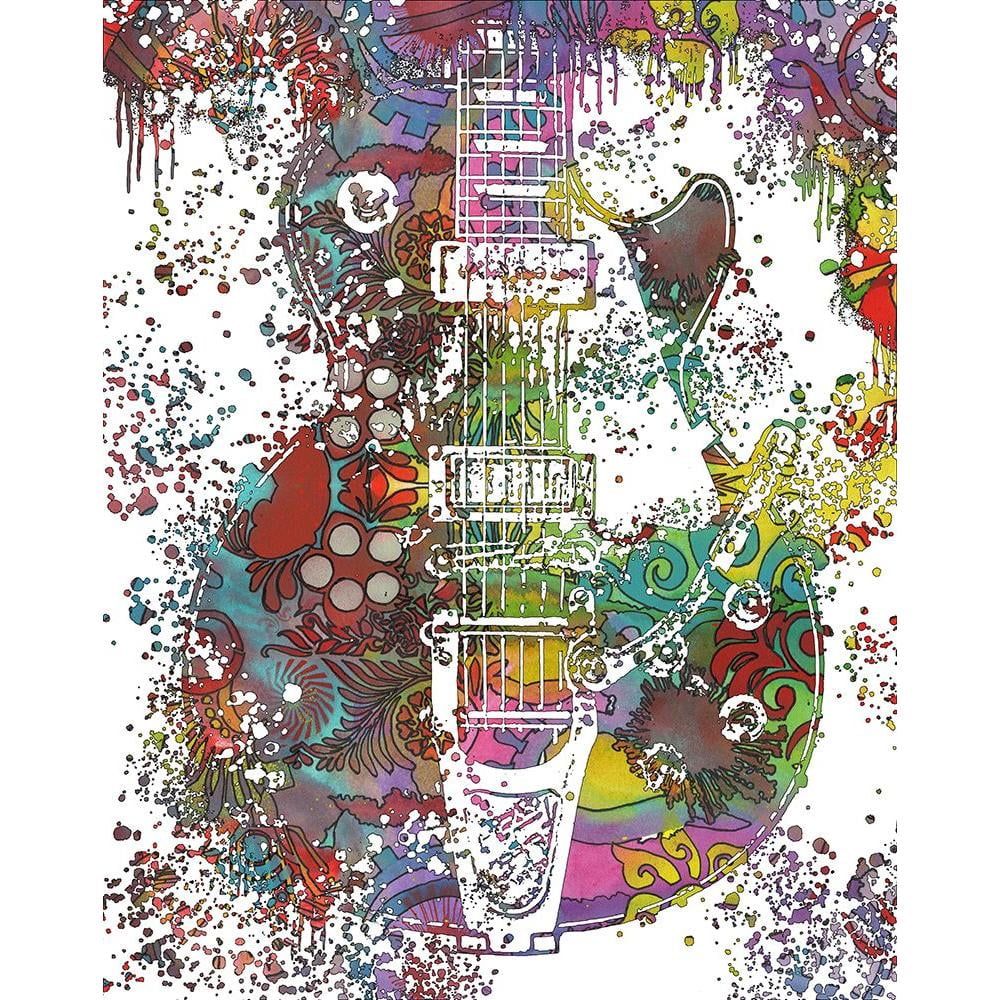 Dean Russo Collection 15x18 Black Modern Framed Museum Art Print Titled - Les Paul Whammy