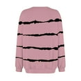 thumbnail image 5 of successthop Womens Striped Sweatshirts for Fall Plus Size Crewneck Long Sleeve Sweater Pullover Tops Color Block Clothes, 5 of 6