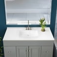 thumbnail image 6 of Design House Camilla II Modern 49" Single Bowl Vanity Top and Backsplash, Solid White, 6 of 18