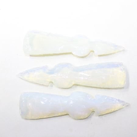 3 Opalite Ornamental Tomahawk Heads #3224 Ax Axe Hatchet