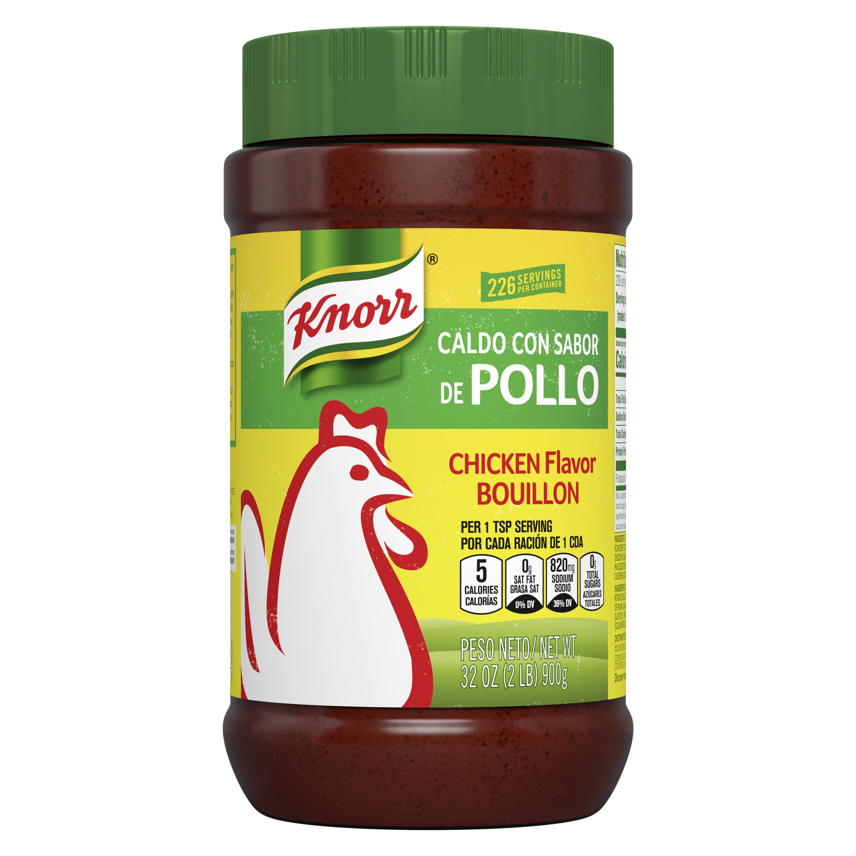 Knorr ShelfStable Granulated Chicken Flavor Bouillon , 2.0 lb Jar