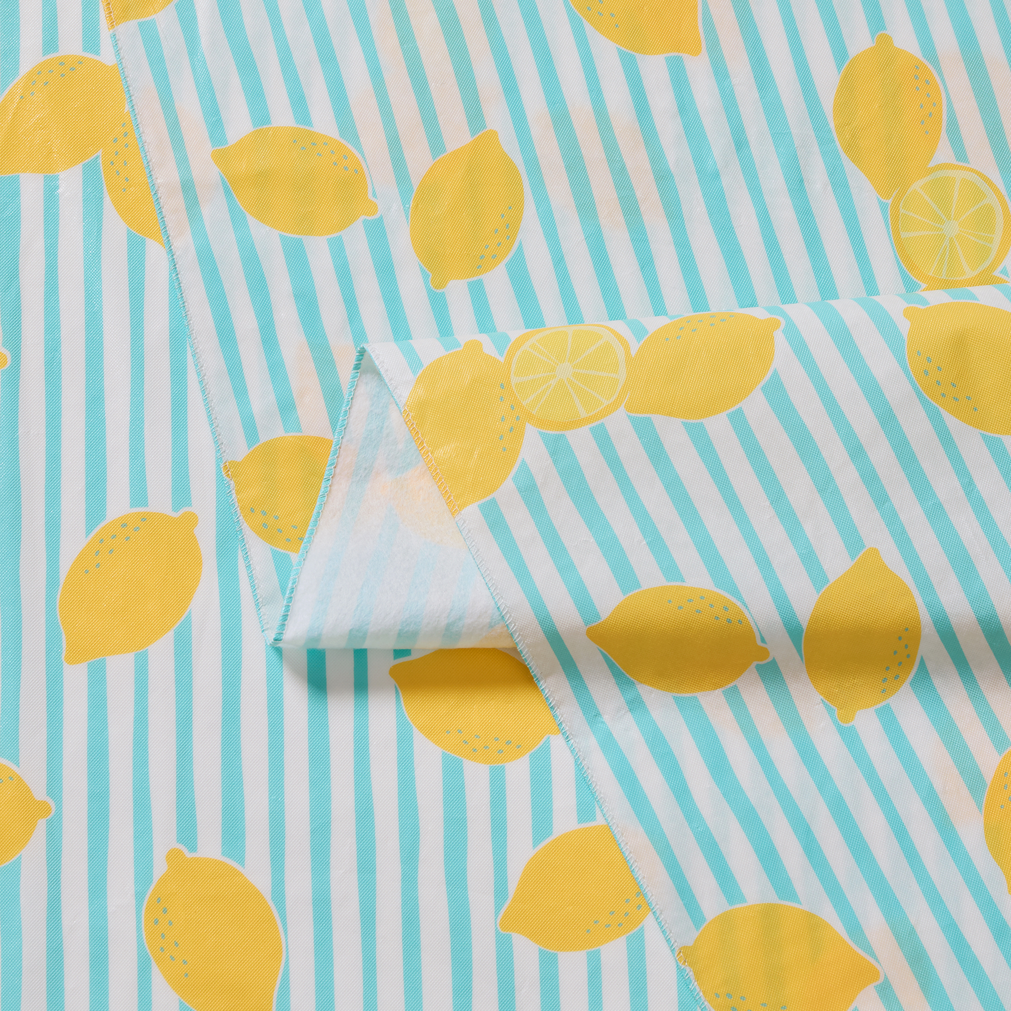 Mainstays Summer Fun PEVA Tablecloth, Indoor & Outdoor for Table 60" x 102" - Lemons