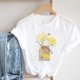 thumbnail image 5 of Puntoco Mujer Casual Sexy Moda Verano Cuello Redondo Camiseta Impreso Manga Corta Tops Blusa Puntoco Puntoco-8470, 5 of 6