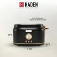 thumbnail image 4 of Open Box Haden Dorset 2 Slice Wide Slot Stainless Steel Toaster, Black, 4 of 12