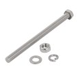 thumbnail image 2 of Unique Bargains 2 Set M8x130mm 304 Stainless Steel Hex Bolts w Nuts and Washers Assortment Kit, 2 of 2