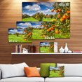 thumbnail image 3 of Bright Green Grass in Orange Garden - Large Landscape Canvas Art Print, 3 of 4