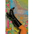thumbnail image 2 of Jeffrey Campbell PATTI-OKH Black Patent Block Heel Knee-High Gold Buckle boot (9, BLACK PATENT), 2 of 4