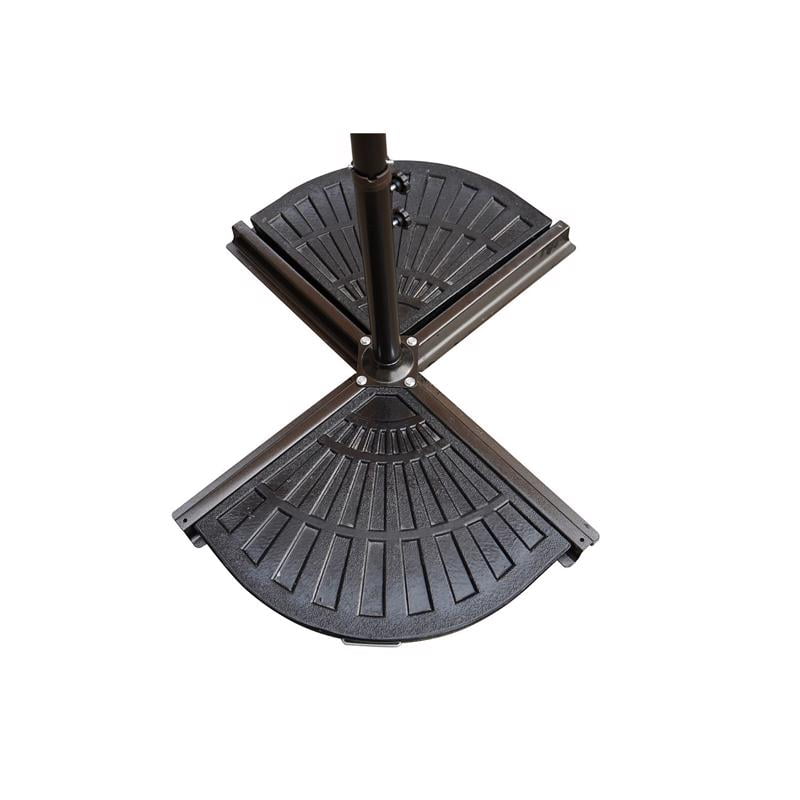 Bond Manufacturing 12 kg Black Envirostone Patio Umbrella Bases, UV Resistant
