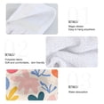 thumbnail image 5 of Abstract Flower Pattern Hand Towels 2 Pack Quick Dry Velvet Soft with Velcro Kitchen Bath 14x18in, 5 of 7