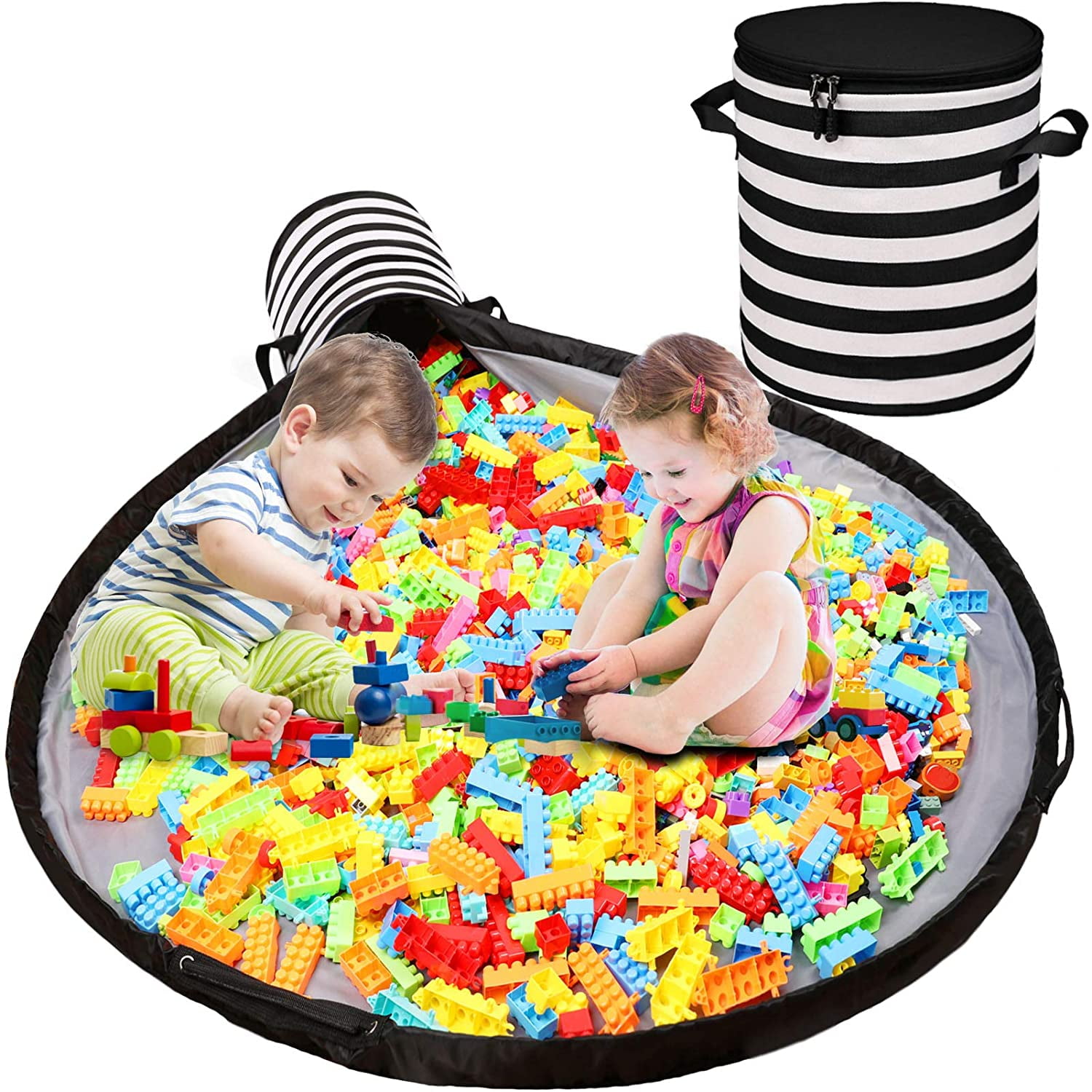 Details about   Storage Container Play Mat Kids Toy Storage Bag Basket Integrated Toy Practical 