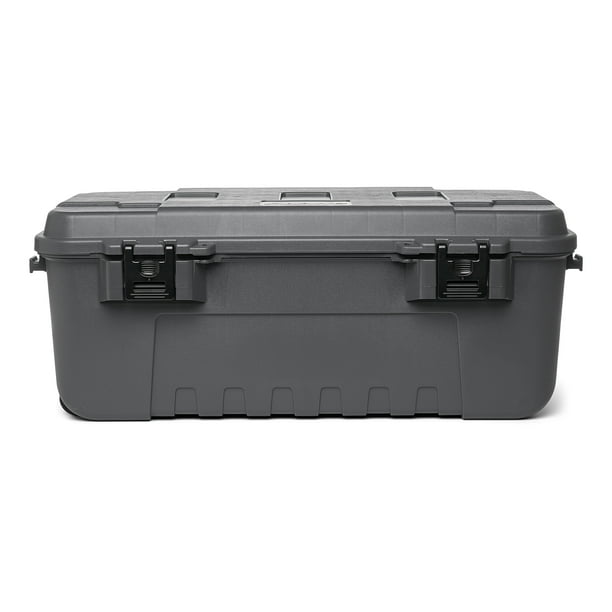 BE@BRICK bfhnnnv Plano 27-Gal. Hinged Storage Box in Black 181973 - The Home