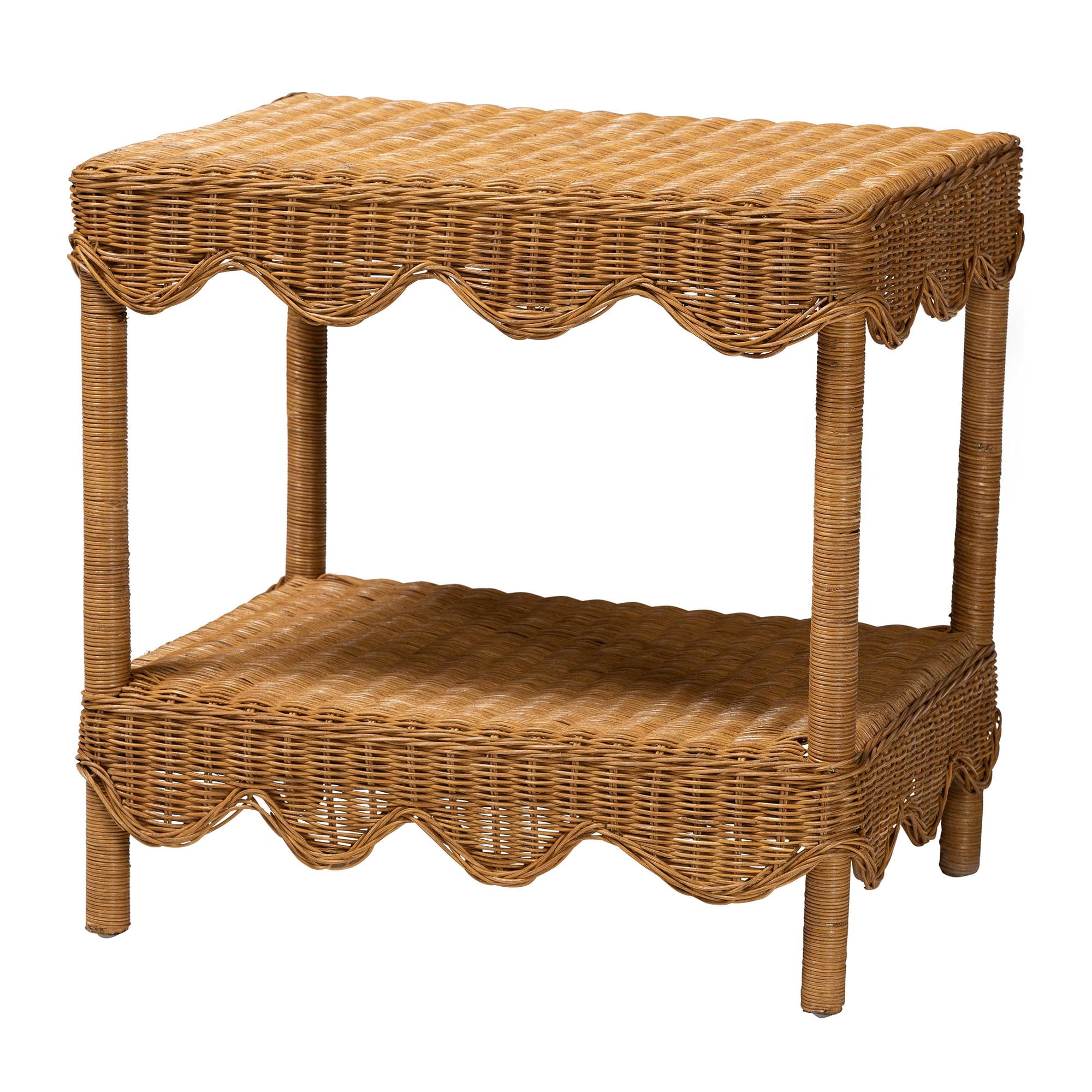 bali & pari Oteria Boho Side Table, Light Honey