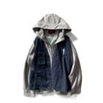 thumbnail image 3 of Streetwear Jacket Japanese Harajuku Kanji Hoodie Double Layer Zip Coat, 3 of 10