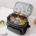 thumbnail image 5 of KKLDOGS Insulated Lunch Bag for Women Men Reusable Lunch Box for Office Picnic Hiking Beach Leakproof Cooler Tote Bag Organizer with Adjustable Shoulder Strap for Adults, 5 of 8