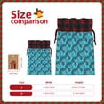 thumbnail image 3 of Pofeuu Seahorse Print Burlap Bags with Drawstrings Drawstring Gift Bags Pouch Bag for Thankgiving Birthday Party Gift Wrapping Treats and Party Favors-Black, 3 of 8