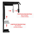 thumbnail image 3 of AnthroDesk Adjustable CPU Holder for Under Desk Mount, 3 of 7