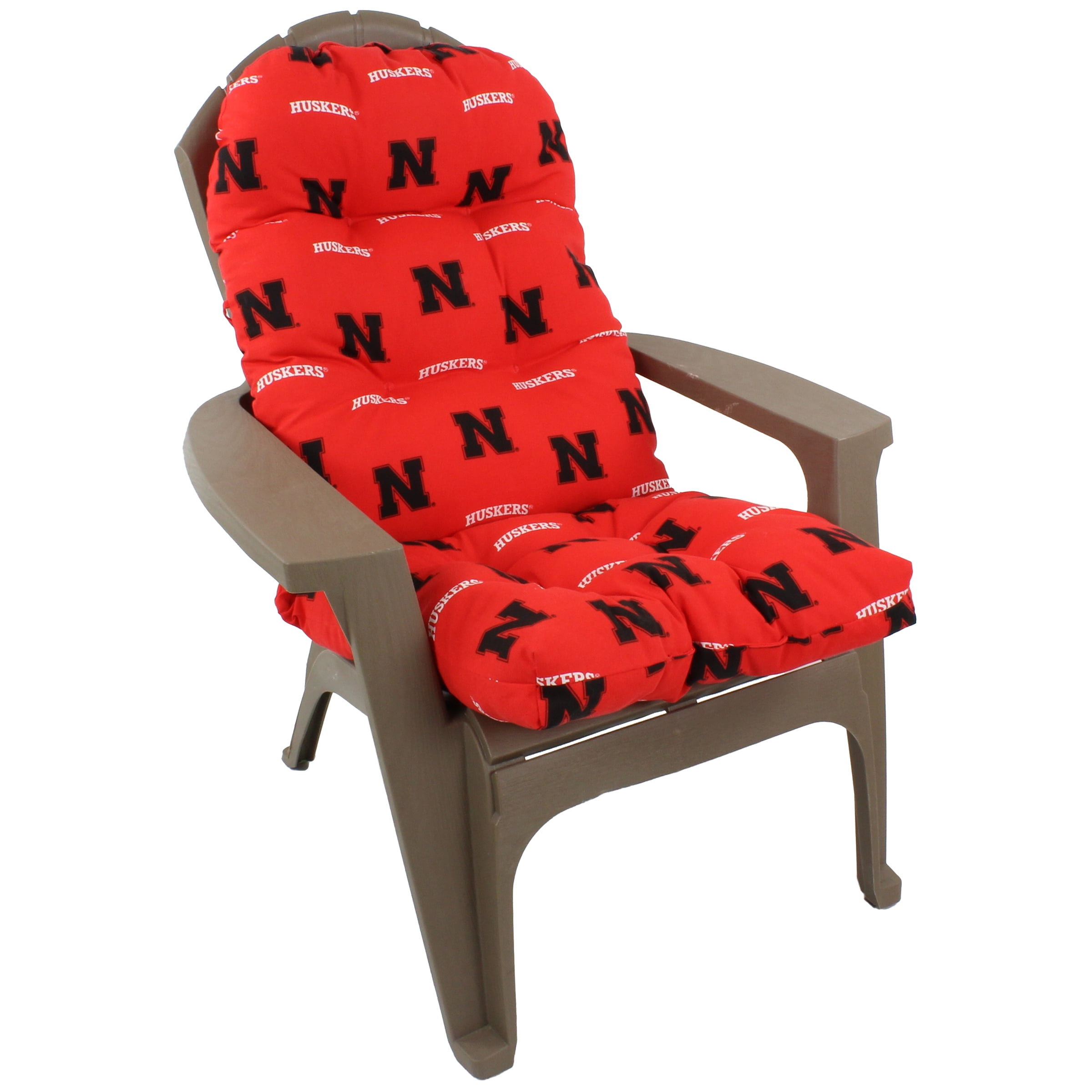 College Covers Everything Comfy Nebraska Cornhuskers Patio Adirondack Chair Cushion