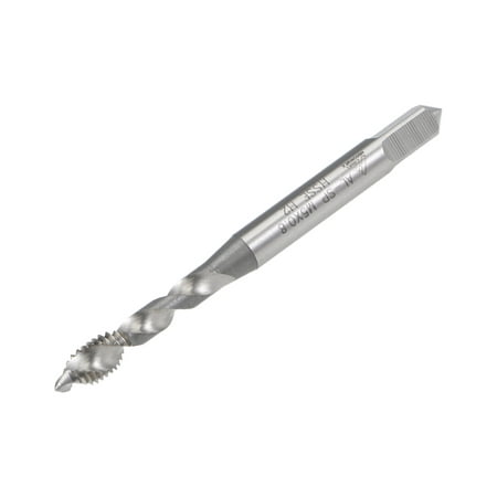 

M5 x 0.8 Spiral Flute Thread Tap Metric Machine Threading Tap HSS Cobalt Uncoated Round Shank with Square End