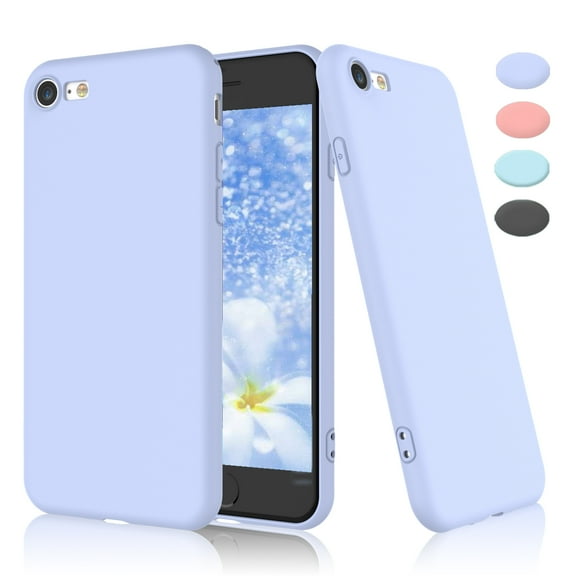 iPhone SE 2 2020 / iPhone 7 8 4.7" Cases, Takfox iPhone SE2 2020 Anti-slip Protective Case, [Frosted] Shockproof Liquid Silicone Gel Rubber Soft Bumper Ultra Thin Matte Phone Case Cover, Purple