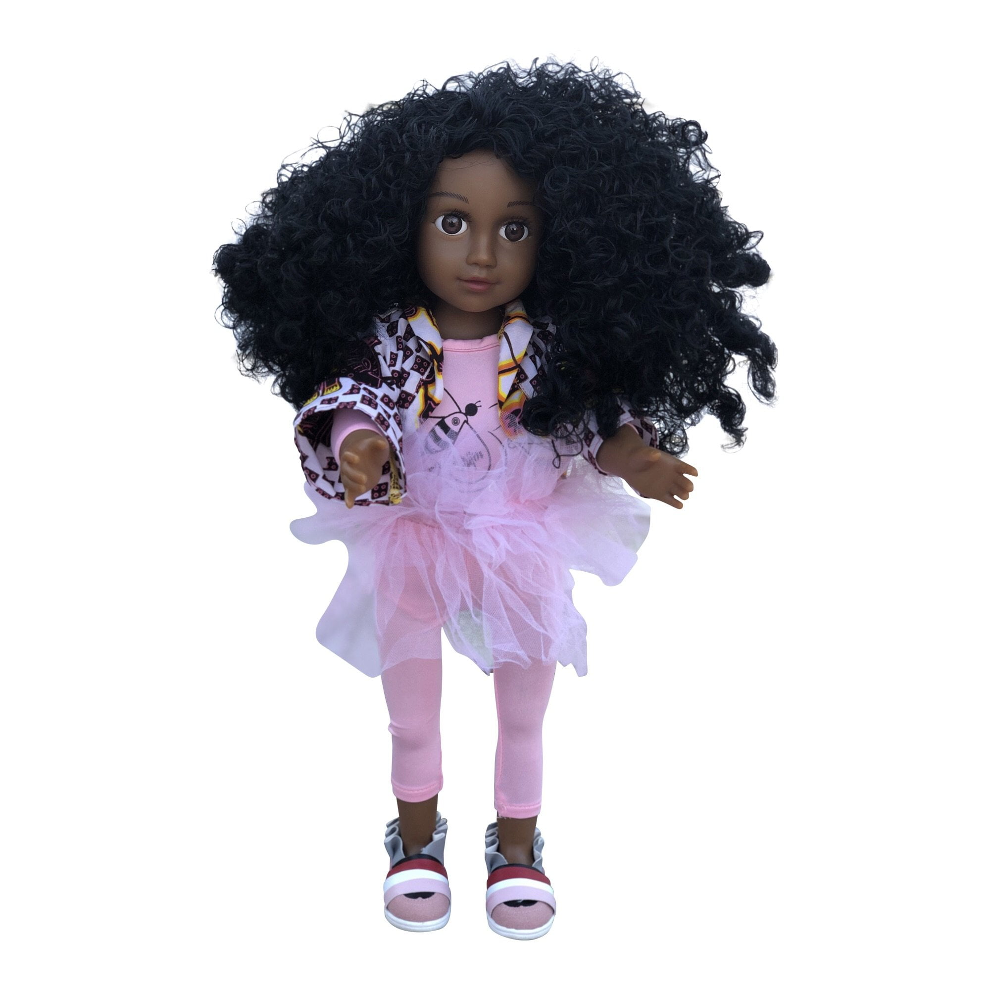 Curl Girfriend Anika - African American Latino Hispanic Biracial Black18 inch Curly Natural Hair ...