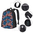 thumbnail image 4 of Daiia Tropical Leaves Backpack for Men and Women -Durable Backpack Large Capacity, Water-Resistant Bag with Adjustable Straps and Laptop Compartment, 4 of 9